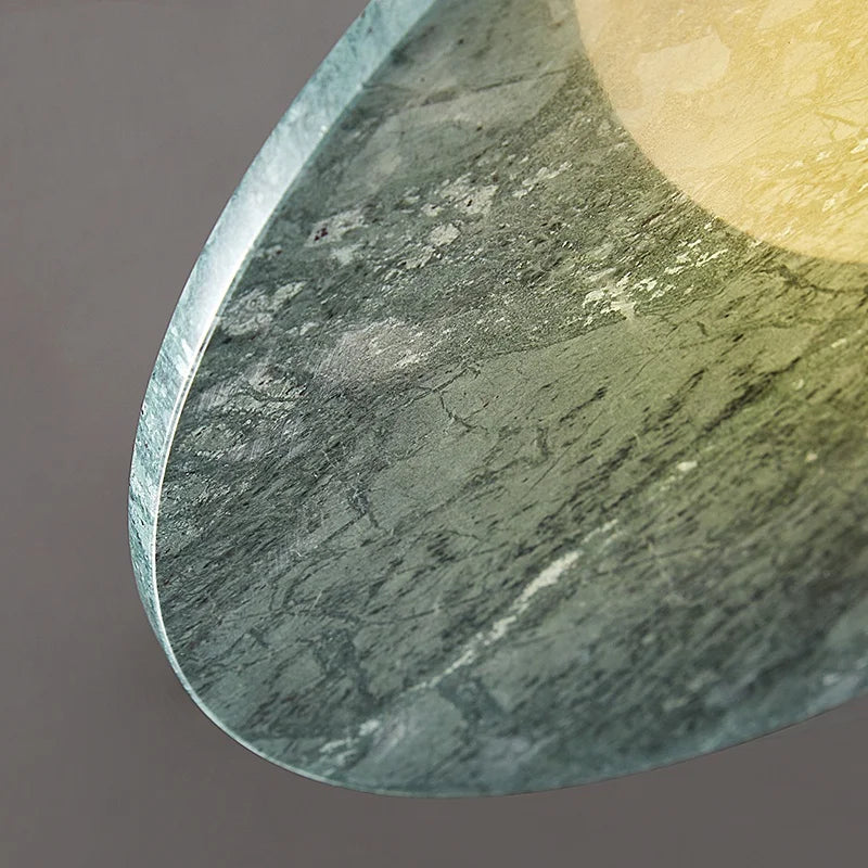 Axyaa Marble Copper LED Pendant Lamp for Modern Interiors