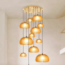 Axyaa Modern Stair Chandelier Pendant Lights Ceiling Lamp LED Chandeliers