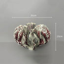 Axyaa Ceramic Bud Vase Handcrafted Petal Shape Irregular Fold Home Decor Ornament