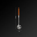Axyaa Stainless Steel Wooden Handle Soup Spoon Colander Skimmer - Kitchen Tableware