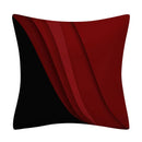 Axyaa Red Geometric Pillowcase Abstract Pachwork Cushion Cover Square Home Decor