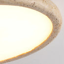 Axyaa 38CM Round Yellow Stone LED Ceiling Lamp for Bedroom and Corridor