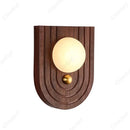 Axyaa Retro Wrought Iron Marble Wall Lamp for Living Room, Bedroom, Corridor