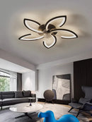 Axyaa Black Ceiling Fan Light with Remote Control for Home Decor