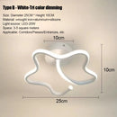 Axyaa 3 Color LED Ceiling Lamp: Modern Styles for Hallway, Bedroom, Living Room