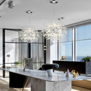 Nordic Snowflake Chandelier by Axyaa: Luxury LED Living Room Light with Atmosphere & Style