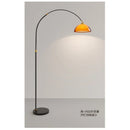 Axyaa Modern Dark Brown Lampshade Floor Lamp for Parlor Bedroom