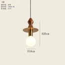 Axyaa Geometric Wood LED Pendant Lamp for Kids Room - Nordic Style