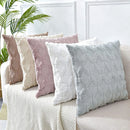 Axyaa White Plush Cushion Cover 45x45 30x50 Pillowcase for Soft Living Room Decor