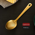Axyaa Stainless Steel Kitchen Utensil Set - Hanging Dinner Colander Frying Spatula