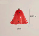 Axyaa Small Flower Glass Pendant Light for Bar, Study, Bedside, Living, Dining Room