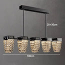 Axyaa Modern Crystal Pendant Chandelier for Living and Dining Room Lighting