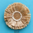 Axyaa Nordic Rattan Wall Basket Decor - Hanging Ornament and Crafted Wall Frame
