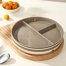 Axyaa Divided Diet Plate - Microwave&Dishwasher Safe Round Salad Tableware - Reusable & Control