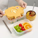 Axyaa Divided Bento Box: Reusable Leak Proof Lunch Container