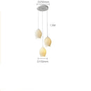 Axyaa Modern British Ribbed Ceramic Chandelier White Lampshade