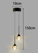 Axyaa Crystal Chandelier LED Ceiling Lamp for Living Room