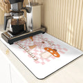 Axyaa Cartoon Pattern Kitchen Drying Mat - Non-Slip Table Coasters & Placemat