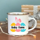 Axyaa Kids Bunny Enamel Mug - Personalized Easter Gift - Cocoa & Juice Cup