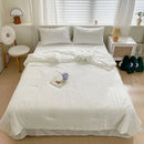 Axyaa Seersucker Summer Cool Quilt - Double Yarn Thin Quilt for Students