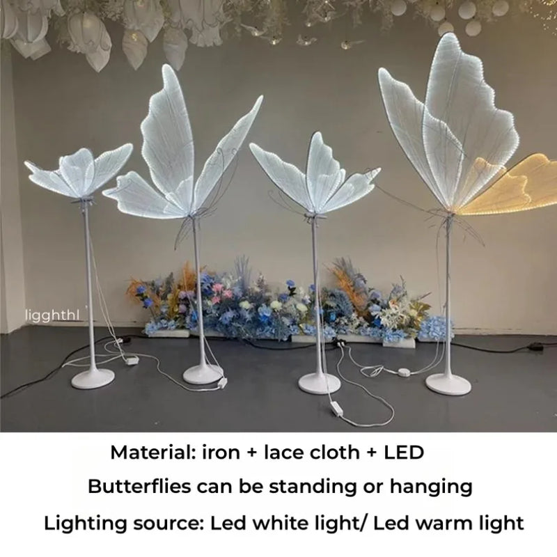 Axyaa Butterfly Lamp: Romantic Lace LED Wedding Party Decoration