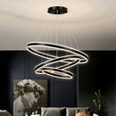 Axyaa Nordic Dining Room Pendant Ceiling Lamp Rings Indoor Lighting