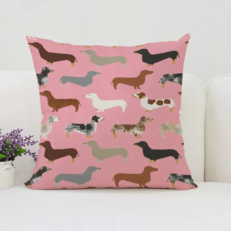 Pablo Picasso Wiener Dog Pillowcase for Modern Home Decor by Axyaa