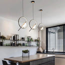 Axyaa Gold Silver Magpie Bird LED Pendant Lights - Kitchen Dinning Room Chandelier