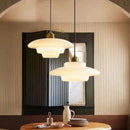 Axyaa Nordic Cream Wind Glass Art Decorative Pendant Light LED - Modern Lighting