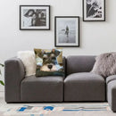 Miniature Schnauzer Puppy Pillow Cover by Axyaa: Cute Dog 3D Cushion for Living Room