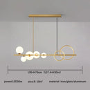 Axyaa Glass Bubble Pendant Light for Kitchen Island Chandelier & Dining Room
