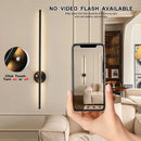 Axyaa Black LED Wall Lamps Wall Lights Switch for TV Background Indoor Wall Lighting