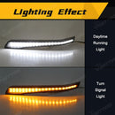 Axyaa Car Grille Lights: Subaru Crosstrek LED DRL Turn Signal Lamps