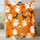 Axyaa Flannel Halloween Gift Sofa Blanket - Cute Cartoon Design