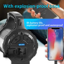 Axya Long Range LED Searchlight: Rechargeable Spotlight & Power Bank Torch