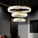 Axyaa Luxe Ring Resin Chandelier: Modern Nordic Design for Living, Dining, and Bedroom