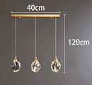 Axyaa Crystal Chandelier Pendant Light for Living Room, Dining Room, and Ceiling - Indoor Luxury Lighting