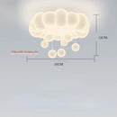 Axyaa Circular Cloud Acrylic LED Ceiling Lamp for Living Room Restaurant Bedroom