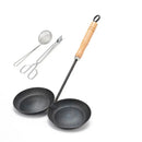 Axya Handmade Iron Wok Spatula Spoon Durable Nonstick Turner Ladle Fried Oil Fry Spoon