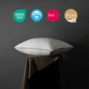 Axyaa Goose Feather Down Pillows - 2 Pack, 100% Cotton, Standard Queen King Sizes