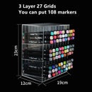 Axyaa Acrylic Marker Pen Organizer Stationery Holder Shelf - Office School Supplies Storage