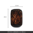 Axyaa Amber Leopard Glass Vase Hydroponic Flower Designer Ornament