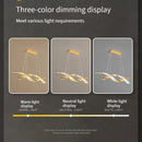 Axyaa Modern Gold Dimmable LED Pendant Chandelier for Dining Room and Kitchen Island