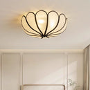 Axyaa Creamy Petals Ceiling Lamp - Nordic Wabi Sabi Bedroom Light
