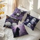 Axyaa Halloween Skull & Ghost Pillow Covers for Sofa Bedroom Car