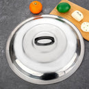 Axya Stainless Steel Glass Lid for Cooking Pot Wok - Kitchen Cookware Round Cover