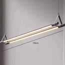 Axyaa Modern Double Row LED Chandelier for Office Meeting Room and Front Desk