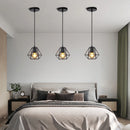Axyaa Modern Metal Cage Wall Lights Bedroom Retro Industrial Lighting
