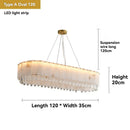 Axyaa Marble Crystal Pendant Light for Modern Luxury Bedroom, Villa, and Living Room