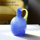 Axyaa Single Ear Glass Vase Hydroponic Color Bottle